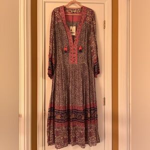 Spell Boho Long Sleeve Floral Maxi Dress